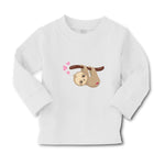 Baby Clothes Valentine Sloth Branch Pink Hearts Valentins Day Boy & Girl Clothes - Cute Rascals