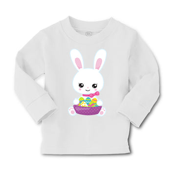 Baby Clothes Kawaii Bunny Basket Eggs Easter Boy & Girl Clothes Cotton