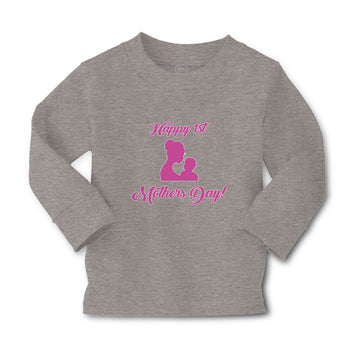 Baby Clothes Happy 1St Mothers Day with Mother and Son Image Boy & Girl Clothes