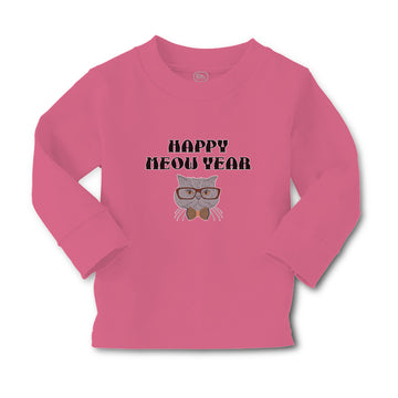 Baby Clothes Happy Meow Year Pet Animal Cat Face with Sunglass and Bow Cotton
