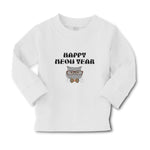 Baby Clothes Happy Meow Year Pet Animal Cat Face with Sunglass and Bow Cotton - Cute Rascals