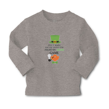 Baby Clothes Don'T Wake Me up Until The Fightin' Irish Game Hat and Bow Cotton