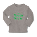 Baby Clothes My First St.Patrick's Day with Irish Shamrock Leaves Cotton