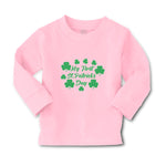 Baby Clothes My First St.Patrick's Day with Irish Shamrock Leaves Cotton - Cute Rascals