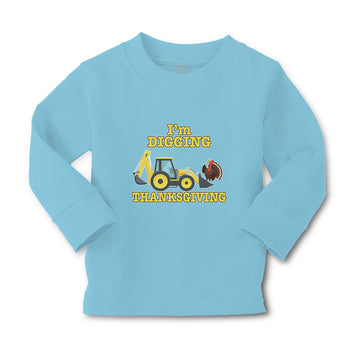 Baby Clothes I'M Digging Thanksgiving Bird Wings Working Vehicle Jcb Cotton
