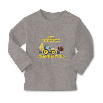 Baby Clothes I'M Digging Thanksgiving Bird Wings Working Vehicle Jcb Cotton