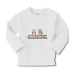 Baby Clothes It's Our First Thanksgiving 2 Owls Sitting Boy & Girl Clothes - Cute Rascals