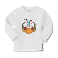 Baby Clothes My 1St Thanksgiving Vegetable Pumpkin with Leaves Cotton - Cute Rascals