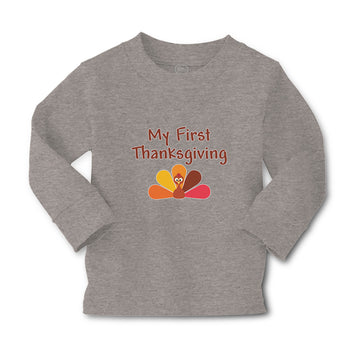 Baby Clothes My First Thanksgiving Bird Boy & Girl Clothes Cotton