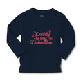 Baby Clothes Daddy Is My Valentine with Hearts Boy & Girl Clothes Cotton