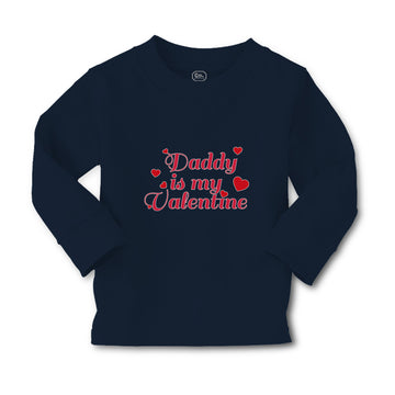 Baby Clothes Daddy Is My Valentine with Hearts Boy & Girl Clothes Cotton