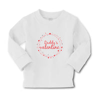 Baby Clothes Daddy's Valentine with Wreath Hearts Design Boy & Girl Clothes - Cute Rascals