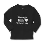 Baby Clothes Mommy's Little Valentine with Black Heart Symbol Boy & Girl Clothes - Cute Rascals