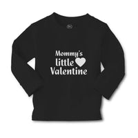 Baby Clothes Mommy's Little Valentine with Black Heart Symbol Boy & Girl Clothes - Cute Rascals