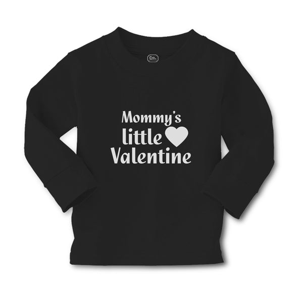 Baby Clothes Mommy's Little Valentine with Black Heart Symbol Boy & Girl Clothes - Cute Rascals