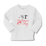 Baby Clothes My 1St Valentine's Day with Heart Symbol Boy & Girl Clothes Cotton - Cute Rascals