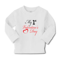 Baby Clothes My 1St Valentine's Day with Heart Symbol Boy & Girl Clothes Cotton - Cute Rascals