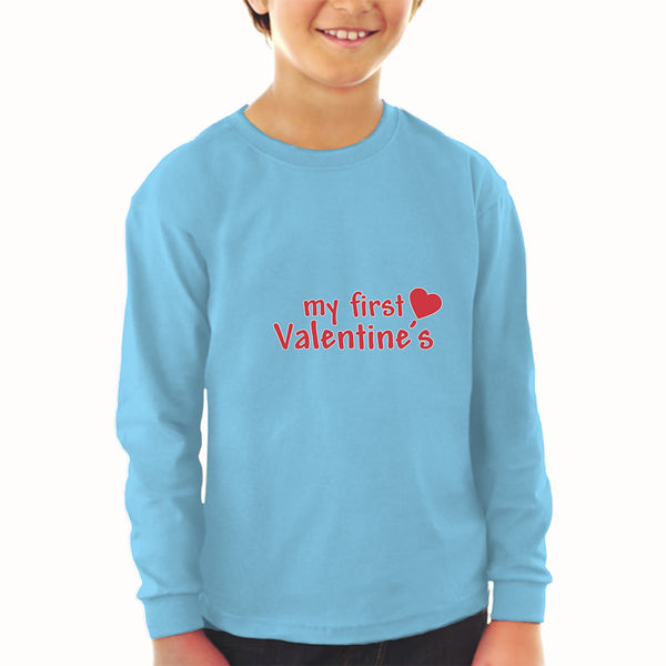 Baby Clothes My First Valentine's with Heart Symbol Boy & Girl Clothes Cotton - Cute Rascals