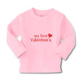 Baby Clothes My First Valentine's with Heart Symbol Boy & Girl Clothes Cotton