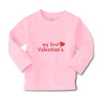 Baby Clothes My First Valentine's with Heart Symbol Boy & Girl Clothes Cotton - Cute Rascals