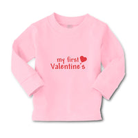 Baby Clothes My First Valentine's with Heart Symbol Boy & Girl Clothes Cotton - Cute Rascals
