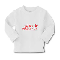 Baby Clothes My First Valentine's with Heart Symbol Boy & Girl Clothes Cotton - Cute Rascals