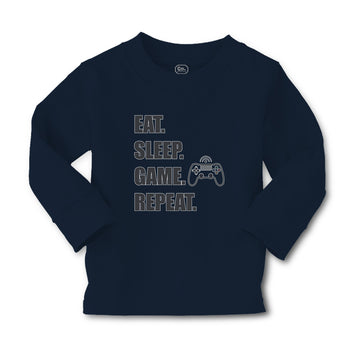 Baby Clothes Eat. Sleep. Game. Repeat. Video Game Boy & Girl Clothes Cotton