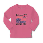 Baby Clothes I'M Proof That Daddy Doesn'T Play Video Games All The Time Cotton - Cute Rascals