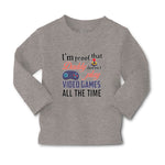 Baby Clothes I'M Proof That Daddy Doesn'T Play Video Games All The Time Cotton - Cute Rascals
