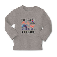 Baby Clothes I'M Proof That Daddy Doesn'T Play Video Games All The Time Cotton - Cute Rascals