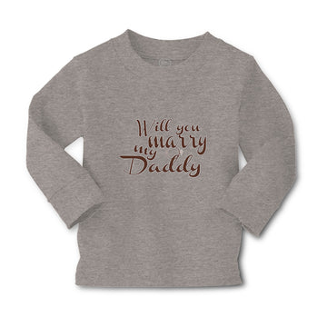 Baby Clothes Will You Marry My Daddy with Ring Boy & Girl Clothes Cotton