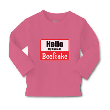 Baby Clothes Hello My Name Is Beefcake Boy & Girl Clothes Cotton