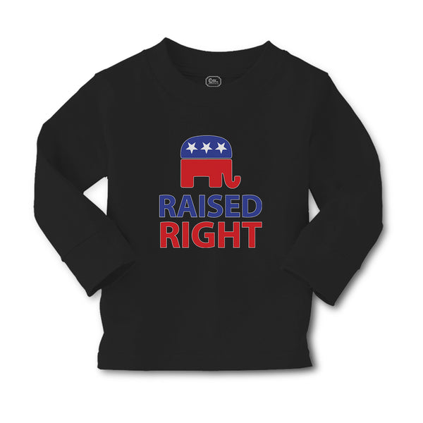 Baby Clothes Raised Right with An American Republican Flag Boy & Girl Clothes - Cute Rascals