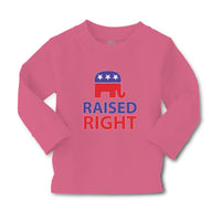 Baby Clothes Raised Right with An American Republican Flag Boy & Girl Clothes - Cute Rascals