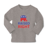 Baby Clothes Raised Right with An American Republican Flag Boy & Girl Clothes - Cute Rascals