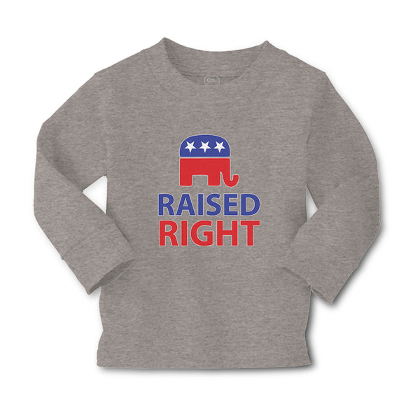Baby Clothes Raised Right with An American Republican Flag Boy & Girl Clothes - Cute Rascals
