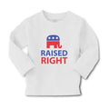Baby Clothes Raised Right with An American Republican Flag Boy & Girl Clothes
