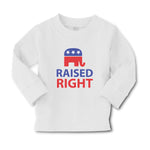 Baby Clothes Raised Right with An American Republican Flag Boy & Girl Clothes - Cute Rascals