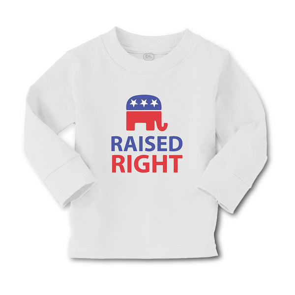 Baby Clothes Raised Right with An American Republican Flag Boy & Girl Clothes - Cute Rascals
