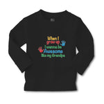 Baby Clothes When I Grow up I Wanna Be Awesome like My Grandpa with Handprint - Cute Rascals