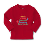 Baby Clothes When I Grow up I Wanna Be Awesome like My Grandpa with Handprint - Cute Rascals