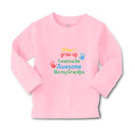 Baby Clothes When I Grow up I Wanna Be Awesome like My Grandpa with Handprint - Cute Rascals