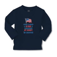 Baby Clothes Our Land Is Free Because My Mommy Is Brave Country Flag and Star - Cute Rascals