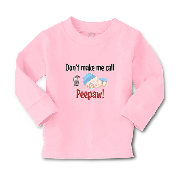 Baby Clothes Don'T Make Me Call Peepaw! Baby Sleeping with Niple and Mobile - Cute Rascals