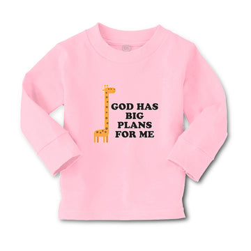 Baby Clothes God Has Big Plans for Me Giraffe Wild Animal Boy & Girl Clothes