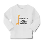 Baby Clothes God Has Big Plans for Me Giraffe Wild Animal Boy & Girl Clothes - Cute Rascals