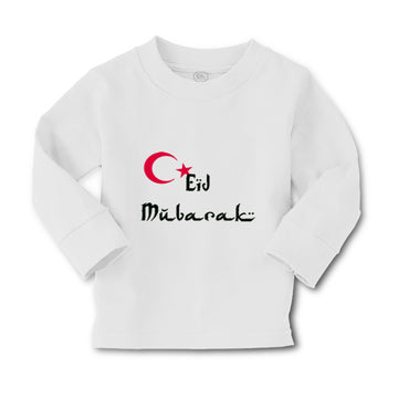 Baby Clothes Eid Mubarak Blessed with Turkish Flag Arabic Boy & Girl Clothes