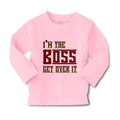 Baby Clothes I'M The Boss Get over It Funny Humor Boy & Girl Clothes Cotton