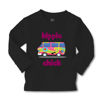 Baby Clothes Minibus Dark Pink Hippie Chick Funny Humor Boy & Girl Clothes