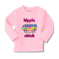 Baby Clothes Minibus Dark Pink Hippie Chick Funny Humor Boy & Girl Clothes
